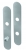 Plaques ronde de poignée de porte intérieure VELOX FIX fonction condamnation/décondamnation en Inox, entraxe 195mm, PLANO