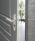 Plaques ronde de poignée de porte extérieure VELOX FIX fonction Clé I en Inox, entraxe 195mm, PLANO