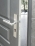 Plaques carré de poignée de porte extérieure VELOX FIX fonction Clé I en Inox, entraxe 195mm, PLANO