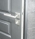 Rosaces carré de poignée de porte intérieure VELOX FIX fonction condamnation/décondamnation en Inox,  PLANO