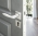 Rosaces carré de poignée de porte extérieure VELOX FIX fonction Clé I en Inox, PLANO