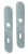 Plaques ronde de poignée de porte intérieure VELOX FIX fonction clé L en Inox, entraxe 165mm, PLANO