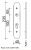 Poignée de porte VELOX FIX en Inox sur plaque ronde Condamnation/Décondamnation, entraxe 165 mm, CHAMPION