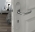 Poignée de porte VELOX FIX en Inox sur plaque ronde Clé L entraxe 165 mm, MADRID