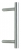 Barre de tirage tubulaire droite en Inox, diamètre 32 mm, entraxe 25 cm, avec support incliné, modèle I7033