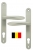 Poignée de porte intérieure design en Aluminium finnition Inox sur plaque CYL, VENUS