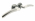 Poignée de porte design en laiton chromé/ chromé mat sur rosace BdC, BABETTE
