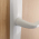 2 poignées de porte condamnation pour salle de bain et WC TOM, blanc entraxe 165 mm