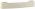 Lot de 2 poignées de porte et tiroir de meuble plastique blanc entraxe 128 mm, YSER