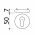 Rosace de fonction en alu argent fonction cylindre