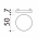 Rosace de fonction en alu argent fonction aveugle