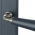 2 poignées de porte HONFLEUR Bdc, Bois gris anthracite entraxe 195 mm