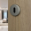 2 rosaces de poignée de porte rondes ROSA entrée de clé, Aluminium aspect inox