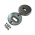 2 rosaces de poignée de porte rondes LINEA entrée de clé, Inox 304 mat