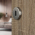 2 rosaces de poignée de porte rondes LINEA entrée de clé, Inox 304 mat