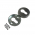 2 rosaces de poignée de porte rondes LINEA trou de cylindre, Inox 304 mat