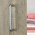 Poignée de meuble FIL, métal nickel satiné entraxe 128 mm