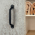Poignée de meuble AKRON, métal noir entraxe 96 mm