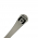 Poignée de meuble GROOVE, nylon chrome gris entraxe 96 mm