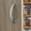 Poignée de meuble PASO, nylon chrome brillant entraxe 96 mm