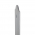 2 poignées de porte NOBLE trou de cylindre, Plaque fine minimaliste, Fer patiné gris entraxe 195 mm