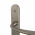 2 poignées de porte MAGALI trou de cylindre, zamak nickel mat entraxe 165 mm
