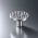 Bouton de meuble en aluminium chrome mat 45 mm - VINTAGE ROND