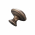 Bouton de meuble en laiton fer patiné, Ø30mm - LYONNAIS