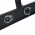 2 poignées de porte LOFT verrou condamnation, Métal noir mat entraxe 165 mm | Style moderne