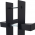 2 poignées de porte LOFT sans trou, Plaque fine minimaliste, Métal noir mat entraxe 195 mm