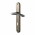 2 poignées de porte FINESSE entrée de clé, Zamak bicolore nickel/nickel mat entraxe 195 mm