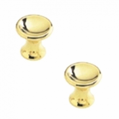 Lot De 2 Boutons Vintage 24,5 Mm - Bleu Nacré Plastique Et Métal Doré