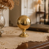 Boule de rampe d'escalier en laiton poli doré brillant, BOWL Laiton