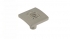 Bouton de porte et tiroir de meuble en zamack nickel de 25X25mm, CARRE ETHNIE