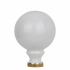 Boule de rampe d'escalier BOWL PORCELAINE Blanc embase Laiton Ø100mm