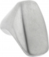 Bouton de porte et tiroir de meuble en zamak finition nickel mat 28X18X24, CASPER
